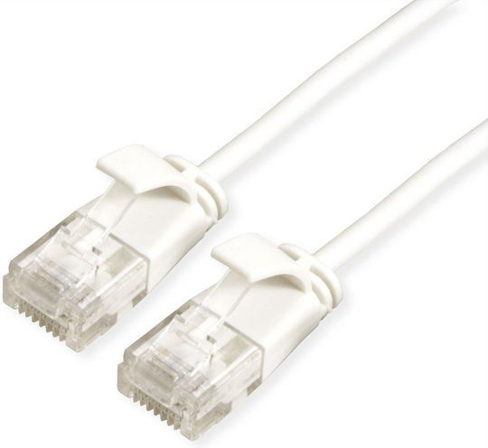 Roline U/UTP Cat.6a (Gigabit) Καλώδιο Δικτύου Ethernet 3m Λευκό