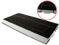 Bosch Replacement Activated Carbon Filter Vent Hood Compatible with Bosch 32x21.5cm