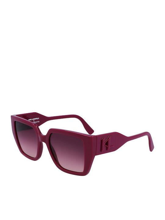 Karl Lagerfeld Ochelari de soare Burgundy cu Cadru & Burgundy Lentilă