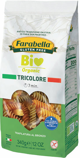 Farabella Βίδες Tricolore Λαχανικών Βιολογικές Χωρίς Γλουτένη 340gr