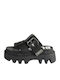 Women's Flat Sandals in Black Color