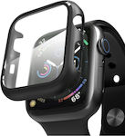 ObaStyle Hard Frame Bumper Full Face Tempered Glass Προστατευτικό Οθόνης για το Apple Watch 45mm