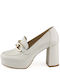 Ragazza Anatomic Leather White High Heels