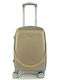 Playbags Playbags Cabin Hard Gold Suitcase with 4 Wheels Height 52cm