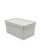 Viomes Nova Plastic Storage box with Cap Beige 35.5x25.5x13.5cm 1pcs