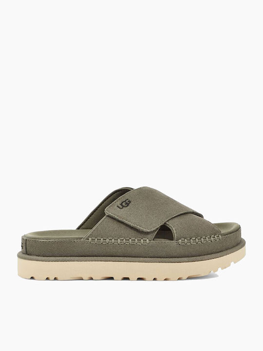 1137910 Women's Flat Sandals Flatforms Moss Green
