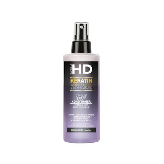 Farcom HD Keratin Amino Acids Leave In Conditioner Αναδόμησης/Θρέψης για Βαμμένα Μαλλιά 150ml