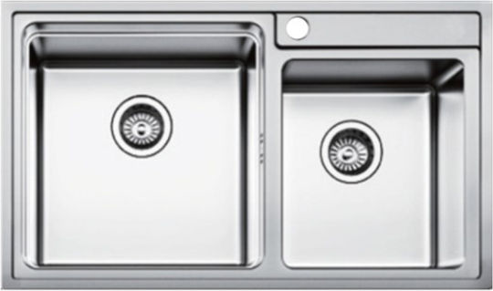 Macart ΝΕ08135 Drop-In Inox Μ81xΠ48cm Silber
