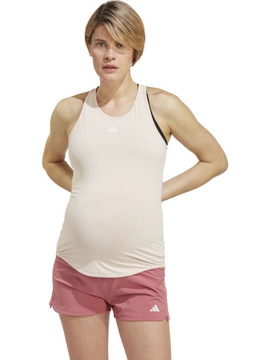 adidas Aeroready Train Αθλητική Μπλούζα Εγκυμοσύνης Ροζ