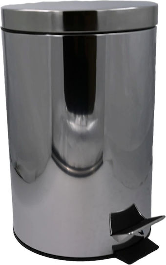 Klikareto Inox Badezimmer Mülleimer 7Es Silber