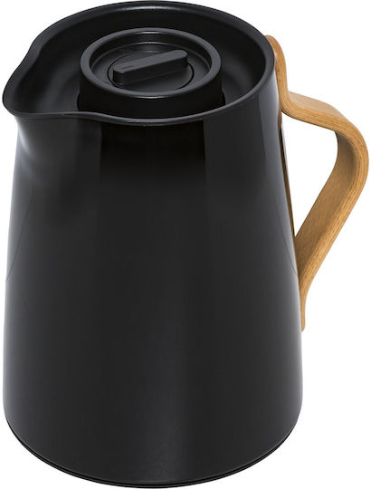 Stelton Emma Tea Κανάτα Θερμός Ανοξείδωτο 1lt Μαύρο