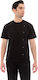 IdealPress Blouse Chef Cotton Male Black with S...