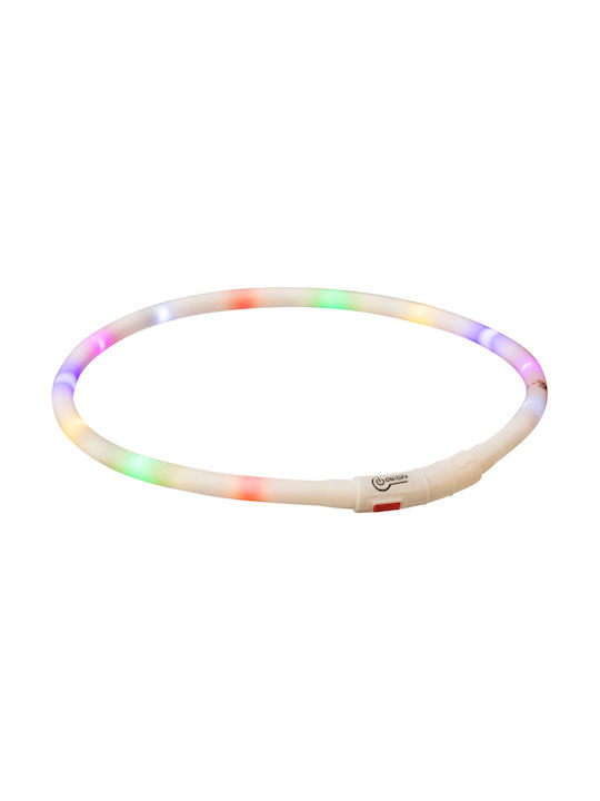 Trixie Shiny Silicone Guler pentru câini din USB 10mm x 70cm