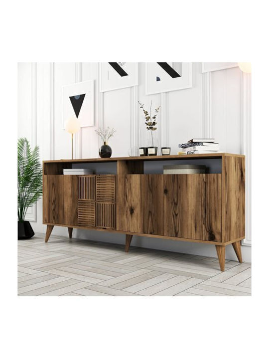 Wooden Sideboard Brown 180x35x78.6cm