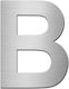 Grekon 932 Sign with Text in Silver Color Inox 7cm