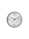 Aria Trade 837362210 Wall Clock Plastic White Ø30cm