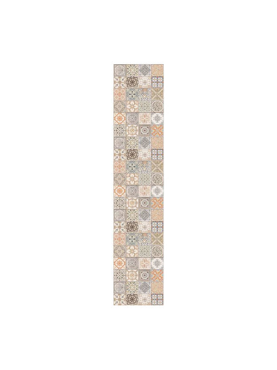 Ango Persian Tiles Küchenmatte für den Flur Wasserdicht mit rutschfestem Unterlage Multi 50x240εκ.