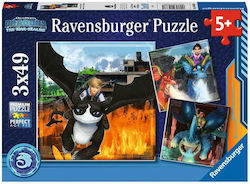 Puzzle pentru Copii Dragons pentru 5++ Ani 147buc Ravensburger