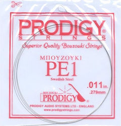 Prodigy Einzelne Stahl Saite für Bouzouki 11"