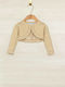 Kids Bolero Knitted Gold
