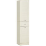 HomCom Floor Bathroom Column Cabinet L34xD34xH150cm White