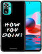 Smartfits How You Doin Back Cover Πλαστικό Μαύρο (Xiaomi Redmi Note 10S, Redmi Note 10 4G)