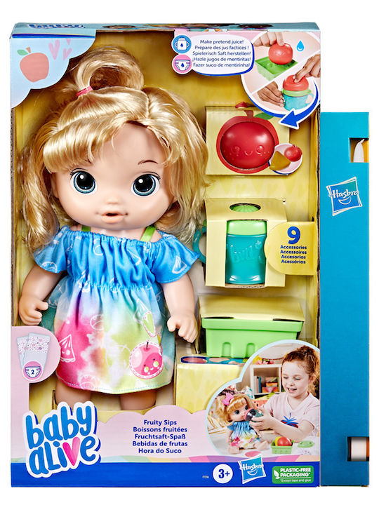 Παιχνιδολαμπάδα Baby Alive - Fruity Sips Apple για 3+ Ετών Hasbro