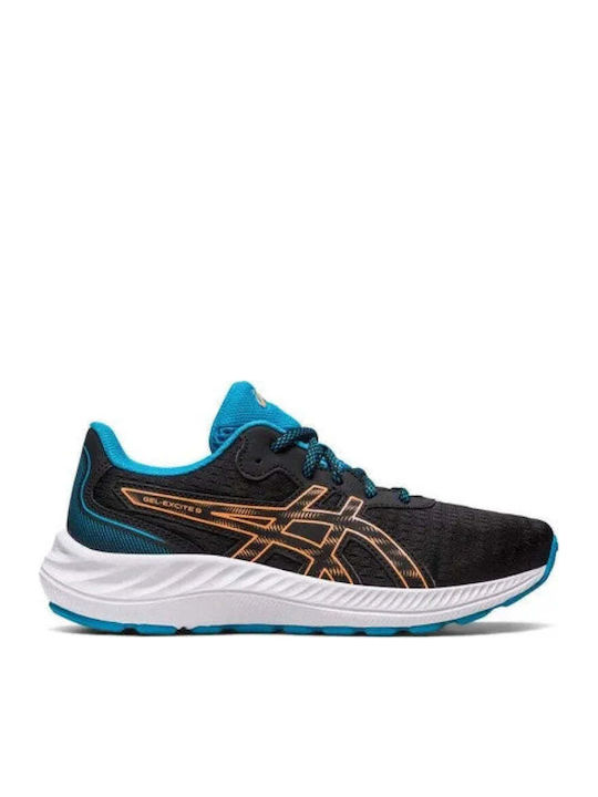 Gel Excite 9 GS Αθλητικά Παιδικά Παπούτσια Running με Κορδόνια Black / Sun Peach