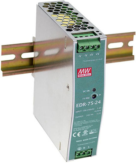 Level One Τροφοδοτικό Ράγας με Έξοδο 48V και Ισχύ 75W