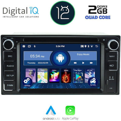 Digital IQ Car Audio System for Toyota Verso / Celica / Hilux / Prius / RAV 4 / Urban Cruiser / Yaris / GT86 Subaru Trezia 1999-2009 (Bluetooth/USB/AUX/WiFi/GPS/Apple-Carplay/CD) with Touch Screen 7"