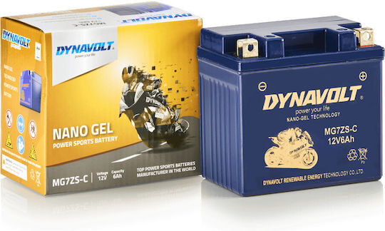 Dynavolt GEL Motorradbatterie YTZ7S-BS mit Kapazität 6Ah