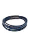 Oxzen Men's Leather Bracelet 22cm