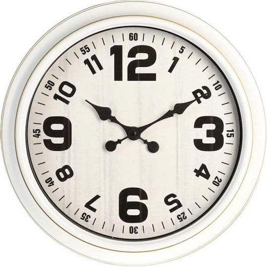 Antique Wall Clock Plastic White Ø40.5cm