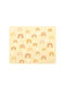 A Little Lovely Company Plastic Placemat Rainbows Yellow 43x34cm