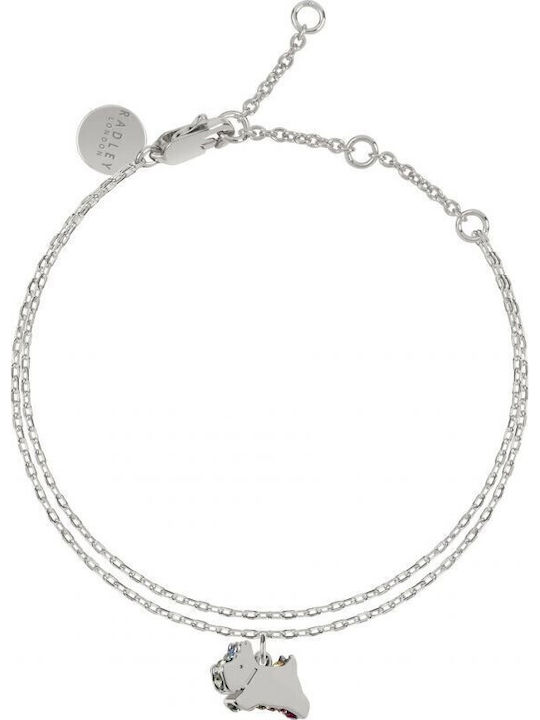 Radley Damen Armband Kette aus Stahl mit Zirkon