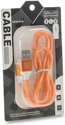 Geflochten USB 2.0 auf Micro-USB-Kabel Orange 1m (1018.586) 1Stück