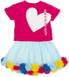 Agatha Ruiz De La Prada Kids Clothing Set with Skirt with Skirt 2pcs Fuchsia
