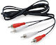 Equip Cablu 2x RCA de sex masculin - 2x RCA de sex masculin 2.5m 147094