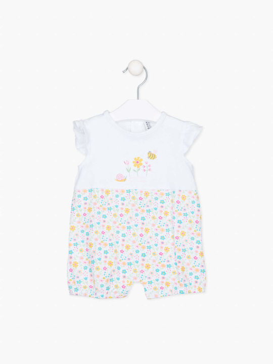 Losan Baby Bodysuit Set Short-Sleeved White