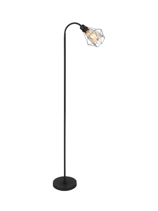 Globo Lighting Isabella Stehlampe H175xB37cm. mit Fassung für Lampe E27 Schwarz
