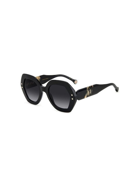 Carolina Herrera Women's Sunglasses with Black Plastic Frame and Black Gradient Lens HER 0126/S WR7/9O