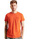 Embossed T-shirt Πορτοκαλί