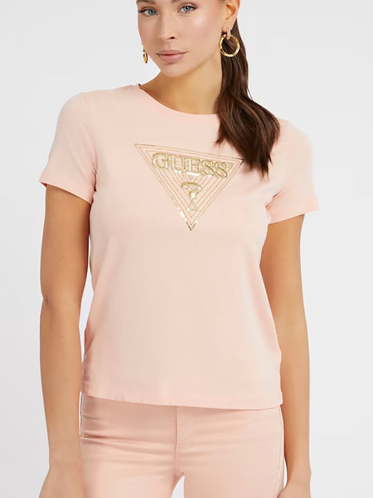 Guess W3GI61K6YW1 Γυναικείο T-shirt Ροζ