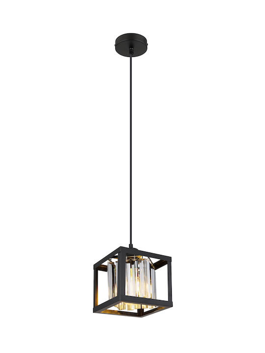 Globo Lighting Mathilde Pendant Light Single-Light for Socket E27 Black