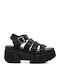 Women's Flat Sandals in Black Color