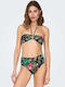 Only Strapless Bikini Multicolour Floral