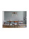 Globo Lighting Abella Hängelampe Braun Schiene mit Fassung E27 62x20x110cm.