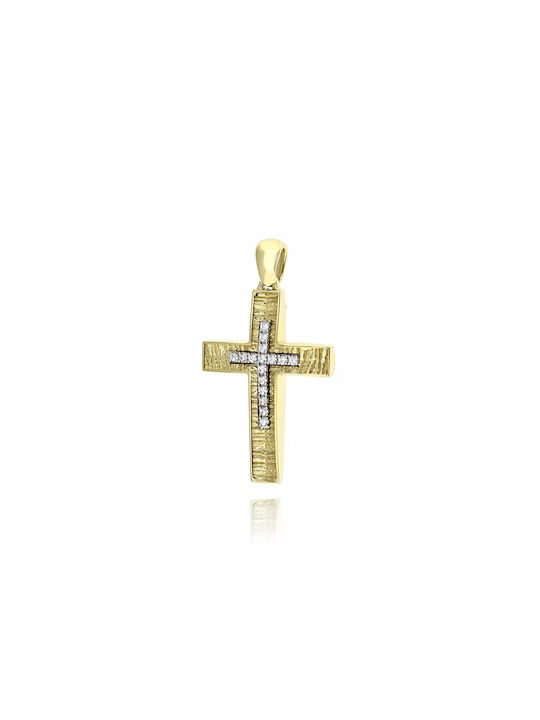 Skaras Jewels Damen Gold Kreuz 14K