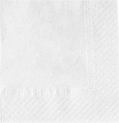 Finezza Serviette Luxus 1F Weiße 24x24cm 4000 c...