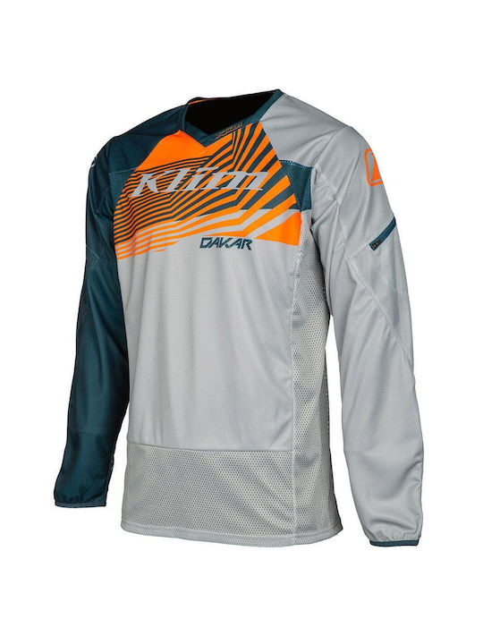 Klim MX Dakar Pentru bărbați Tricou Motocross Mânecă lungă Petrol